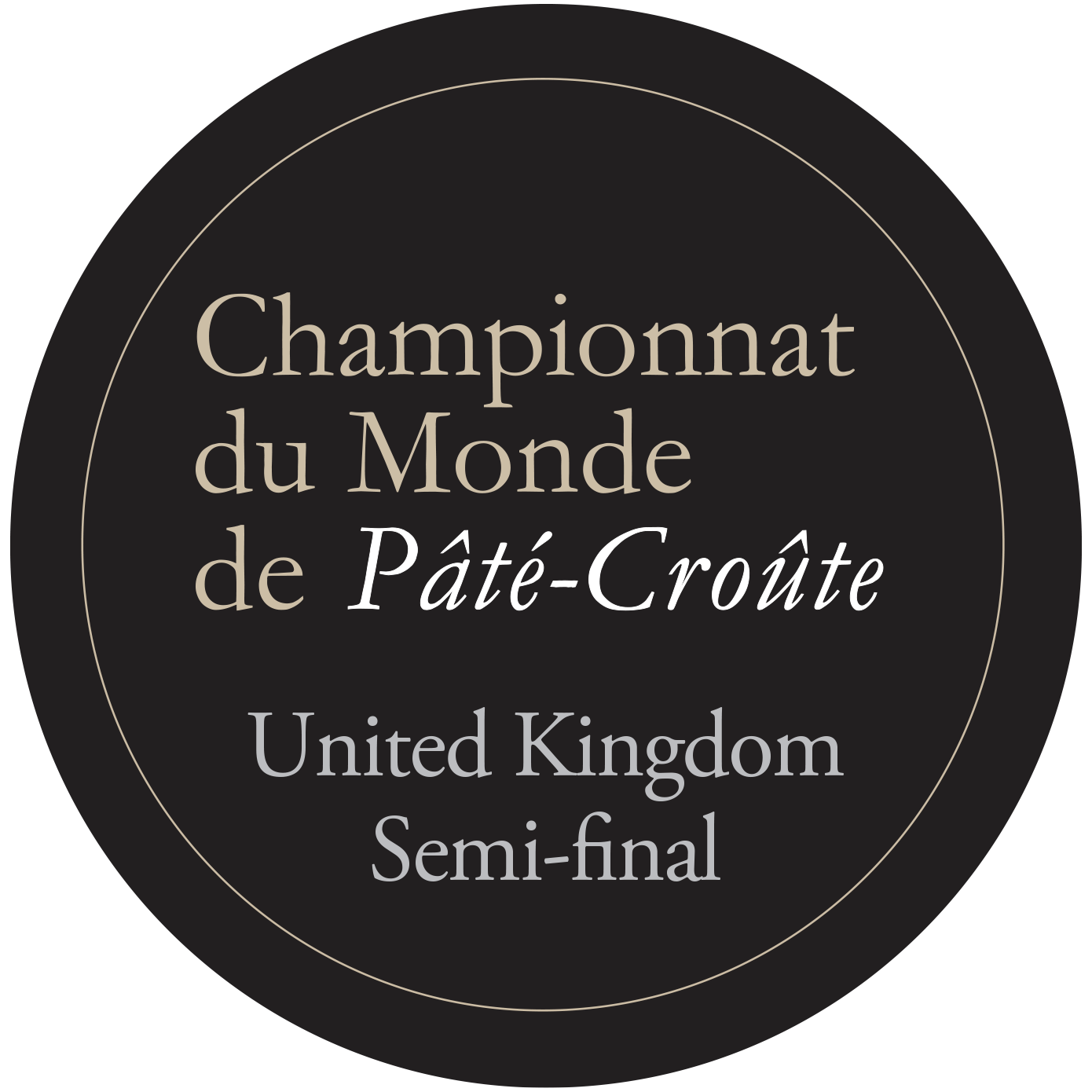  The Pâté-Croûte World Championship - UK semi-final
